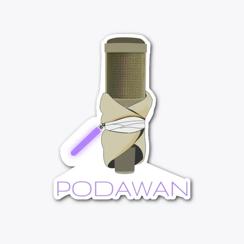 Podawan - Die Cut Sticker - Purple Text